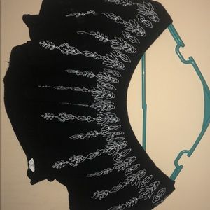 Off the shoulder crop top